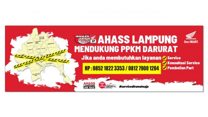 Selama PPKM Service Motor Bisa Sambil Rebahan, AHASS Astra Motor Imam Bonjol Aja!